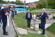 V Lučinah so uradno predali namenu nov vodovod. / Foto: Jure Ferlan