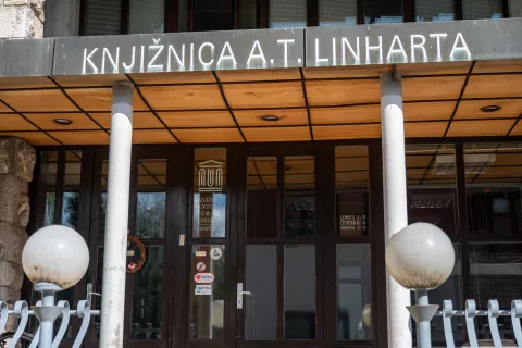 Obnova stare knjižnice A.T. Linharta Radovljica / Foto: Nik Bertoncelj