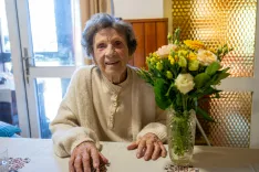 Praznovanje 100. rojstni dan ga. Adela KlemencRadovljica 1. oktober 2026 / Foto: Nik Bertoncelj