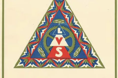 Plakat z za&scaron;čitnim znakom Ljubljanskega velesejma, 1924 / Foto: Wikimedia Commons