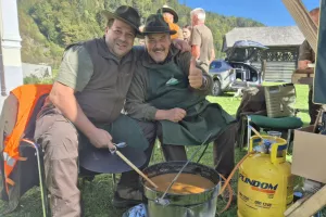 Lado Dolenec in Marjan Grajzar iz LD Poljane / Foto: Klara Mrak
