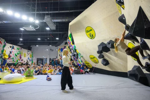Plezali z olimpijsko prvakinjo