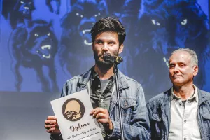 Risar in scenarist Divje jage: Martin in Janez Ramove&scaron;&nbsp; / Foto: Ma&scaron;a Pirc (Kino &Scaron;i&scaron;ka)