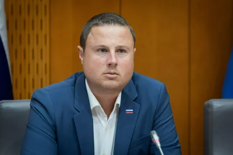 Državni poslanec Žan Mahnič (SDS) / Foto: Bor Slana/STA