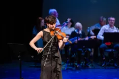 Osrednja občinska slovesnost ob kulturnem prazniku in podelitev priznanj ZKD JeseniceTambura&scaron;ki orkester FD Kranj s pevko Živa Knific Zaletelj / Foto: Nik Bertoncelj
