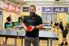 NTK B2 namizni tenis Kranj mladi igralci rekreativci upokojenci parkinsonovi bolniki in invalidi na fotografiji Miodrag Drljača / Foto: Tina Dokl