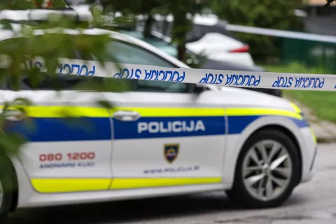 simbolična fotografija policija policist policijski avto vozilo streljanje v Vodicah aretacija Radovljica / Foto: Tina Dokl