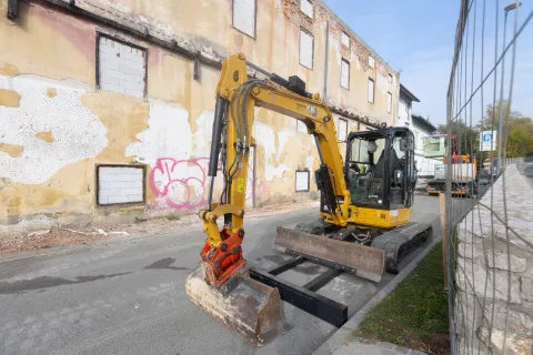 Predstavitev gradbenega projekta, ru&scaron;enja Majdičevega mlina in gradnje. Majdičev Mlin. Kranj, 19. 10. 2026 / Foto: Matic Zorman