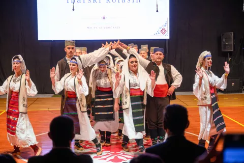 Osrednji folklorni dogodek v sklopu 21. Dnevov srbske kulture v Kranju, v organizaciji Kulturnega dru&scaron;tva Brdo / Foto: Primož Pičulin