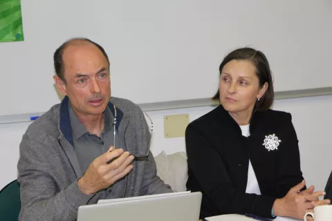 Direktorica sklada Irena Tu&scaron;ar in vodja sektorja za kmetijstvo Martin Brus / Foto: Cveto Zaplotnik