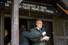 Spominska slovesnost Voja&scaron;ko pokopali&scaron;če Ukanc 2026Slovesnost v počastitev žrtev 1. svetovne vojneVoja&scaron;ko pokopali&scaron;če Ukanc, Bohinj, 24. oktober 2026 / Foto: Nik Bertoncelj