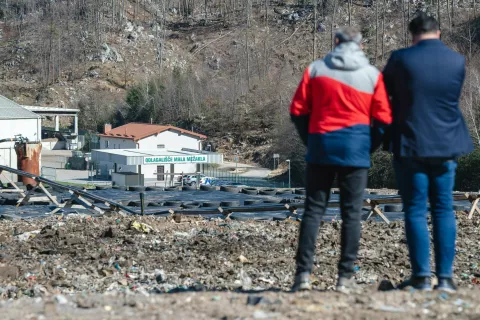 Na deponiji Mala Mežakla je aktivno odlagalno polje že skoraj polno. / Foto: Nik Bertoncelj