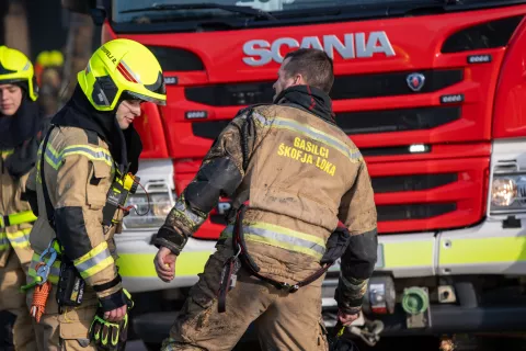 Požar v kmetijskem objektu v Svetem Duhu / Foto: Primož Pičulin