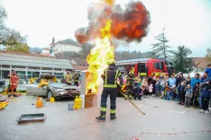 Vedno veliko zanimanja požanje maščobna eksplozija. / Foto: Tina Dokl