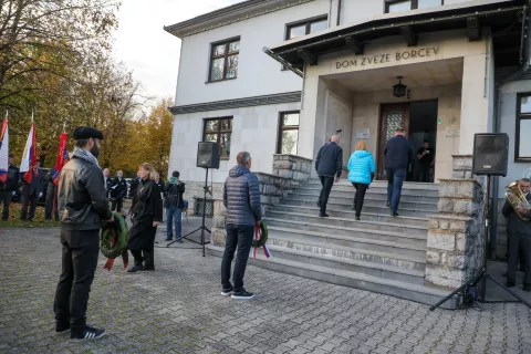 spominska slovesnost komemoracija v spomin na padle borce in žrtve fašističnega nasilja na Škofjeloškem Združenje borcev za vrednote NOB Škofja Loka občina Škofja loka / Foto: Tina Dokl