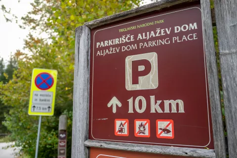 Vstopna točka Dolina Vrata, Kranjska Gora.Projekt umirjanje prometa v dolino Vrata. / Foto: Nik Bertoncelj