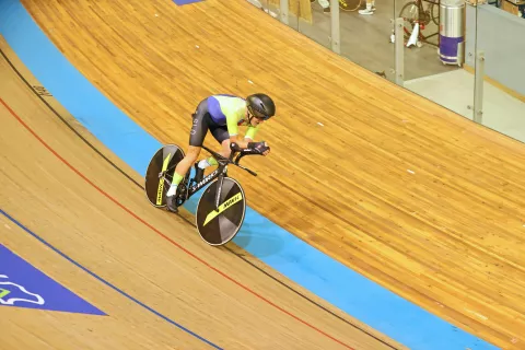 Andrej Žavbi medalje osvaja tudi na velodromu. / Foto: Alenka Žavbi Kunaver