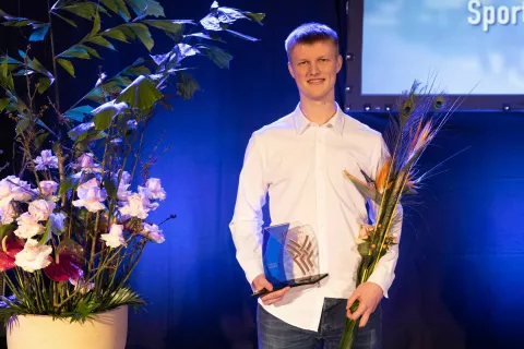 Badmintonist Miha Ivančič je prvič športnik Medvod. Med drugim je osvojil 2. in 3. mesto v mešanih dvojicah na tekmah svetovnega pokala. / Foto: Peter Košenina