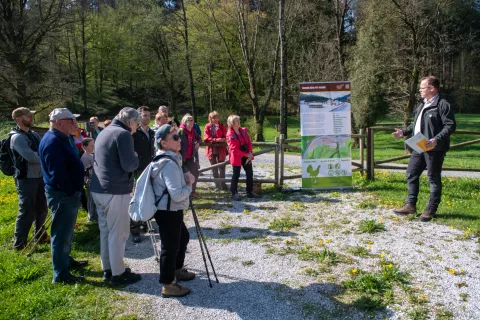 Odprtje prenovljene Gozdne učne poti Visoko / Foto: Primož Pičulin