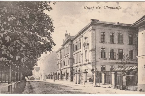 Pogled na Gimnazijo Kranj v začetku 20. stoletja / Foto: Arhiv Gorenjskega Muzeja