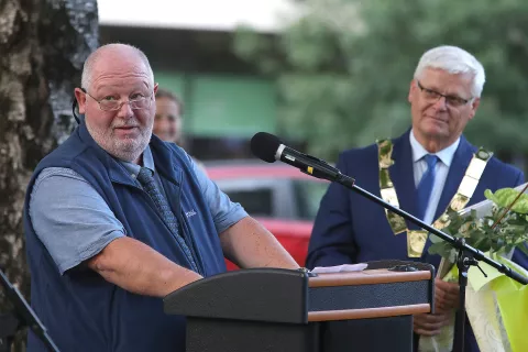 &Scaron;kot Ian Mitchell, častni občan Bohinja / Foto: Gorazd Kavčič