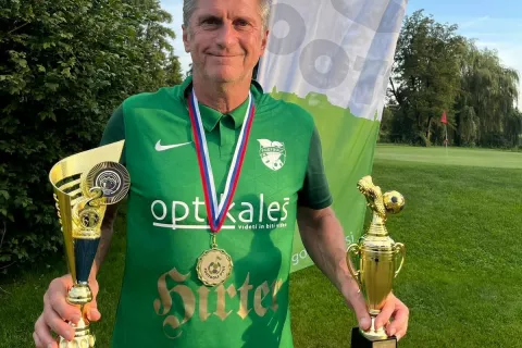 Bojan Taneski je med najboljšimi našimi tekmovalci v footgolfu, med seniorji pa želi biti tudi med najboljšimi v Evropi. / Foto: Osebni Arhiv