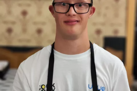 Nino Ka&scaron;trun je zmagal na zaključnem tekmovanju Kupidova žlica v Zagrebu. / Foto: osebni arhiv