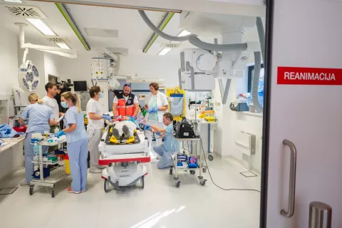 Vaja SB Jesenice; množična nesreča / Foto: Nik Bertoncelj