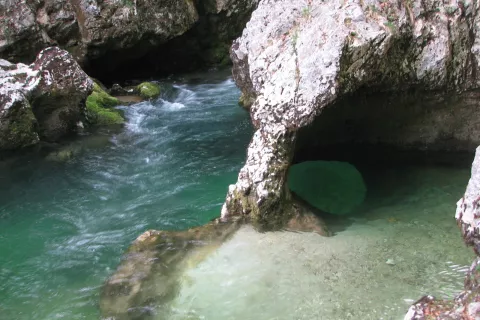 V Turizmu Bohinj in JZ TNP opozarjajo, da je ob obisku korit Mostnice nujno upo&scaron;tevati pravila, kot sta hoja po označeni poti in prepoved kopanja. / Foto: arhiv JZ TNP