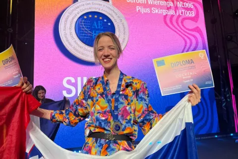 Anastasija Lekić je osvojila bronasto medaljo na tekmovanju iz barmanstva. / Foto: arhiv VS&Scaron; Bled