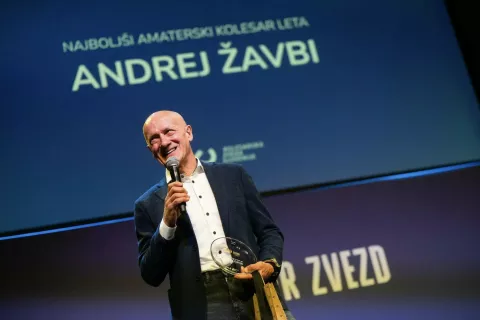 Andrej Žavbi je bil znova razglašen za amaterskega kolesarja leta. / Foto: Arhiv Kzs