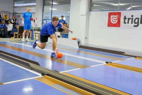 liga prvakov keglanje povratna tekma kegljišče Kranj med KK Triglav in KK Beograd / Foto: Tina Dokl