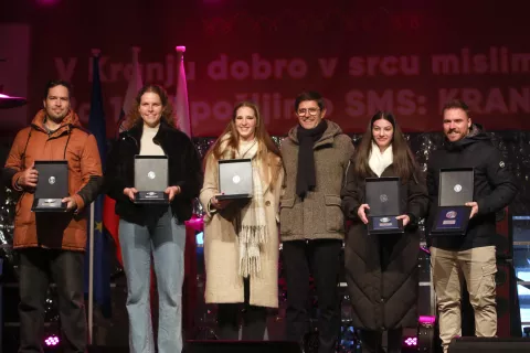 podelitev priznanj športnik leta 2023 občina Kranj mestno jedro center športni dosežki v preteklem letu<br>športnice / Foto: Gorazd Kavčič