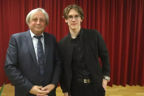 podelitev priznanje 45. Tišlerjeva Tischlerjeva nagrada Karel Smolle Narodni svet koroških Slovencev in Krščanska kulturna zveza dvorana Mohorjeva družba Celovec koroški slovenci / Foto: Gorazd Kavčič