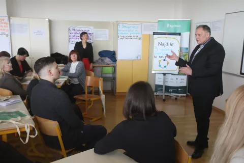 posvet sodoben razvoj poklicev za podeželje BTŠ Strahinj - Naklo biotehniški center projekt AgriNext poklic kmetovalec kmetijstvo / Foto: Gorazd Kavčič