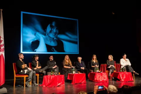 Prešernovi nagrajenci 2024 in Shod muz na kranjskem Parnasi 2024 / Foto: Primož Pičulin