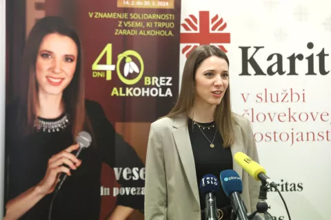 Ambasadorka letošnje akcije 40 dni brez alkohola je Gorenjka Monika Avsenik. / Foto: Gorazd Kavčič