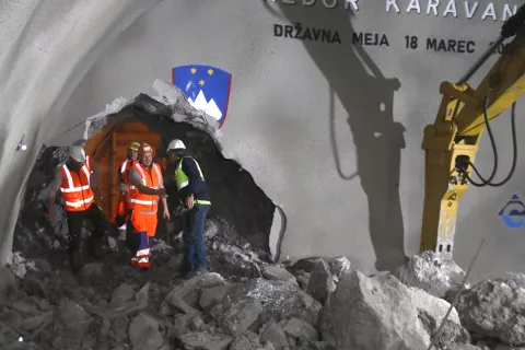 preboj druga cev predor tunel Karavanke Hrušica / Foto: Gorazd Kavčič