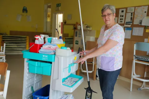 Andreja Pogačar snažilka v vtrcu / Foto: Tina Dokl