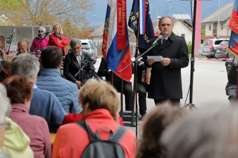 Slavnostni govornik proslave ob 31. Pohodu prijateljstva in spomina &ndash; Udin bor&scaron;t 2024 dr. Rado Bohinc / Foto: Tina Dokl