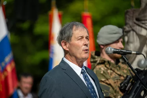 Slavnostni govornik dr. Andrej Osterman, generalmajor Slovenske vojske / Foto: Primož Pičulin