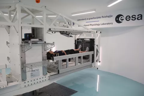 T. i. člove&scaron;ka centrifuga v Laboratoriju za gravitacijsko fiziologijo v Planici / Foto: Gorazd Kavčič