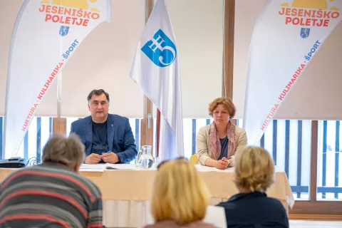 S predstavitve Jeseniškega poletja 2024 / Foto: Nik Bertoncelj