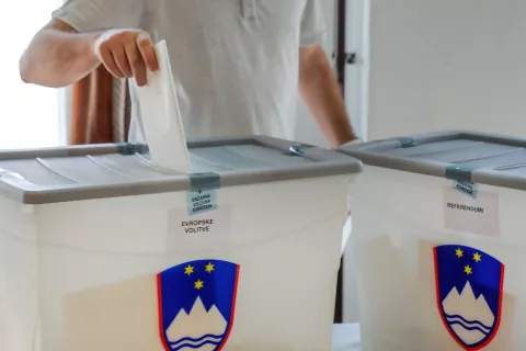 EU Volitve 2024 in referendum Stražišče / Foto: Tina Dokl