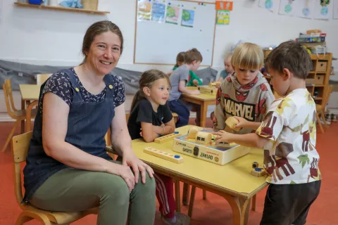 Katarina Gašperin inovatorka, vzgojiteljica vrtec Radovljica / Foto: Tina Dokl