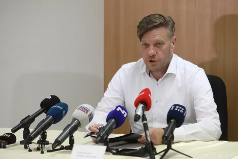 Primož Dono&scaron;a, vodja Sektorja kriminalistične policije PU Kranj / Foto: Gorazd Kavčič