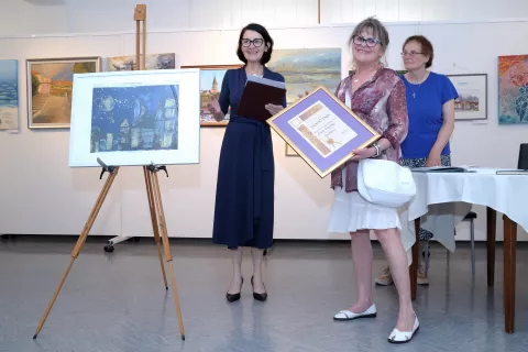 Prejemnica Velike nagrade Gita Franko z Bleda / Foto: Janez Pelko