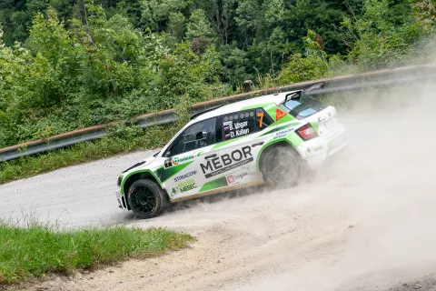 Hitri Boštjan Logar z Žabnice je zaostal le za zmagovalcem Rokom Turkom. / Foto: Simon Benedičič