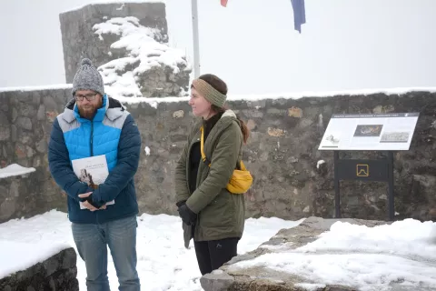 Projekt sta predlagala in v veliki meri izvedla Lucija Fabjančič in Matej Ulčar. / Foto: Maja Bertoncelj / Foto: 