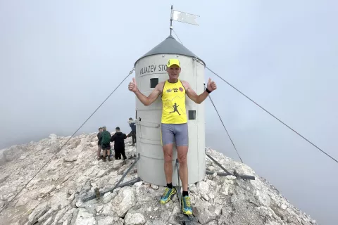 Franci Teraž na Triglavu – v 1 uri, 58 minutah in 37 sekundah / Foto: 